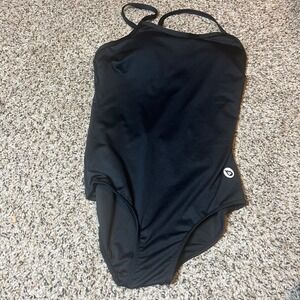 Baleaf Leotard One‎ Piece Swimsuit Athletic Dance Black Size 34